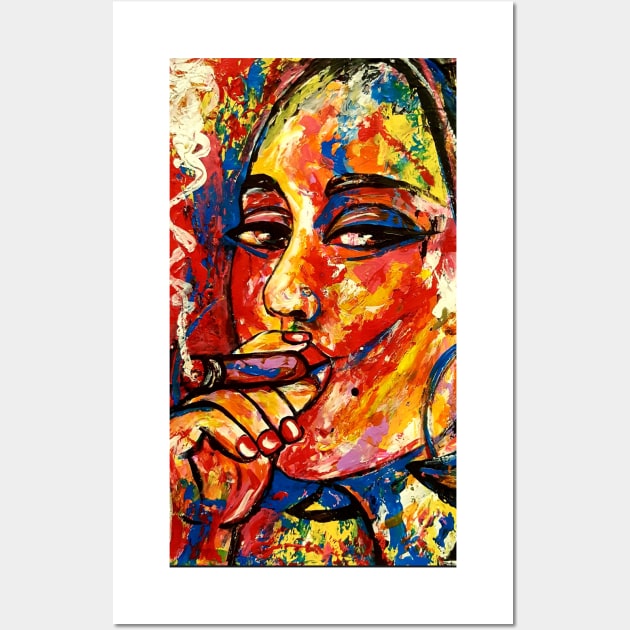 The cigar smoker Wall Art by amoxes